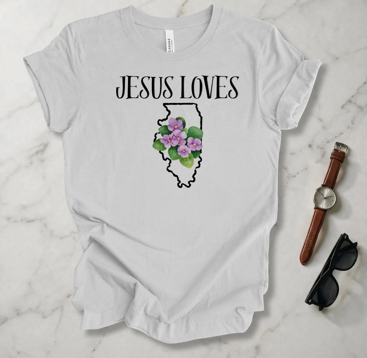 Jesus Loves Illinois T Shirt