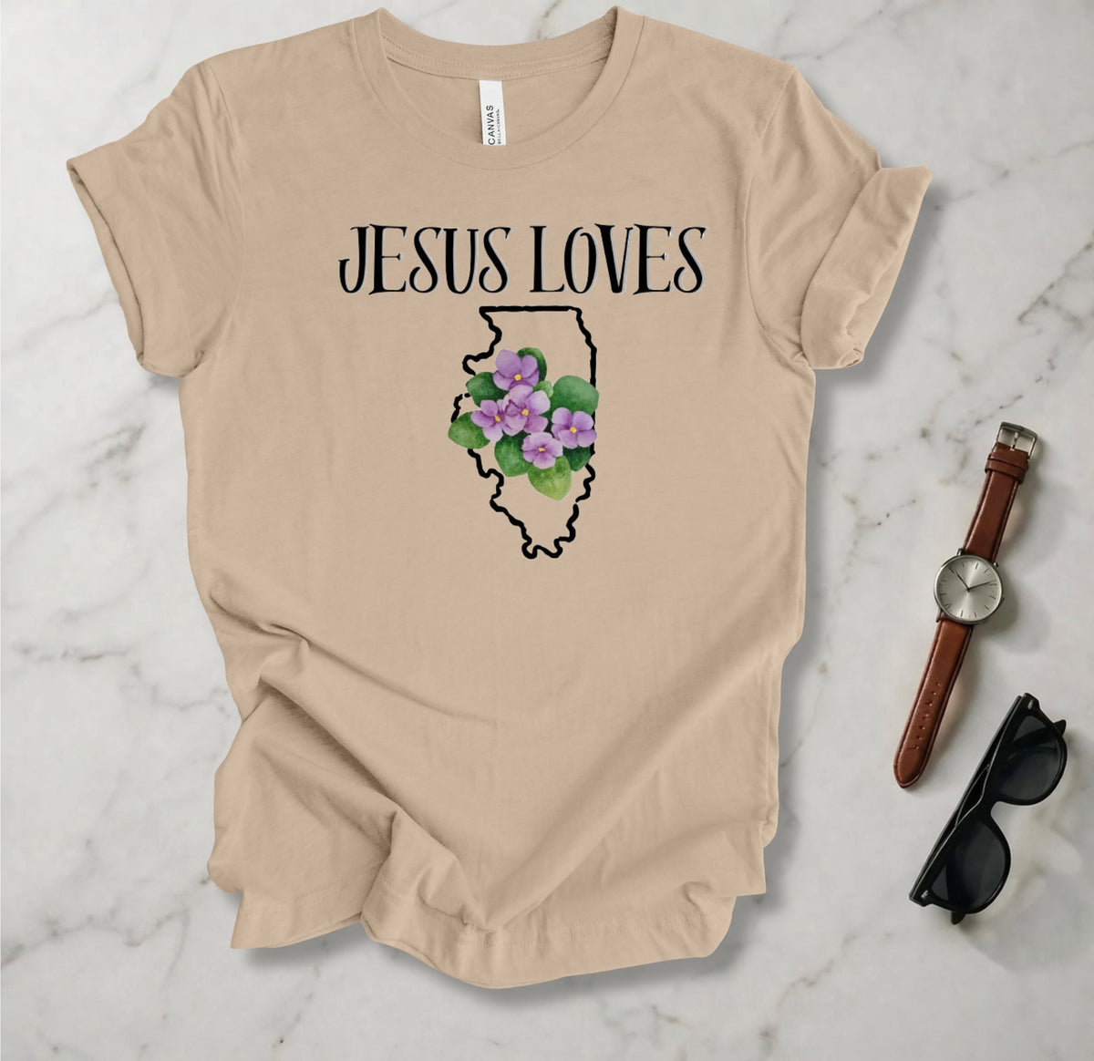 Jesus Loves Illinois T Shirt