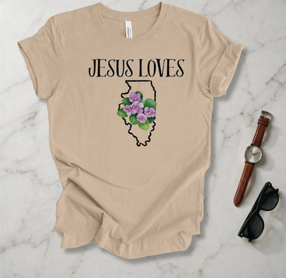 Jesus Loves Illinois T Shirt