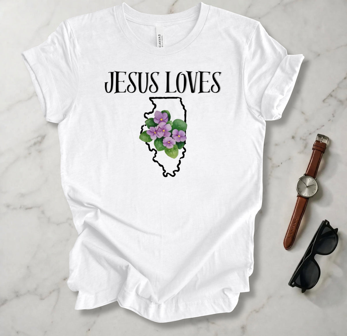 Jesus Loves Illinois T Shirt