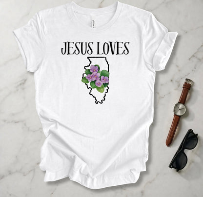 Jesus Loves Illinois T Shirt