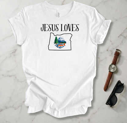 Jesus Loves Oregon T Shirt