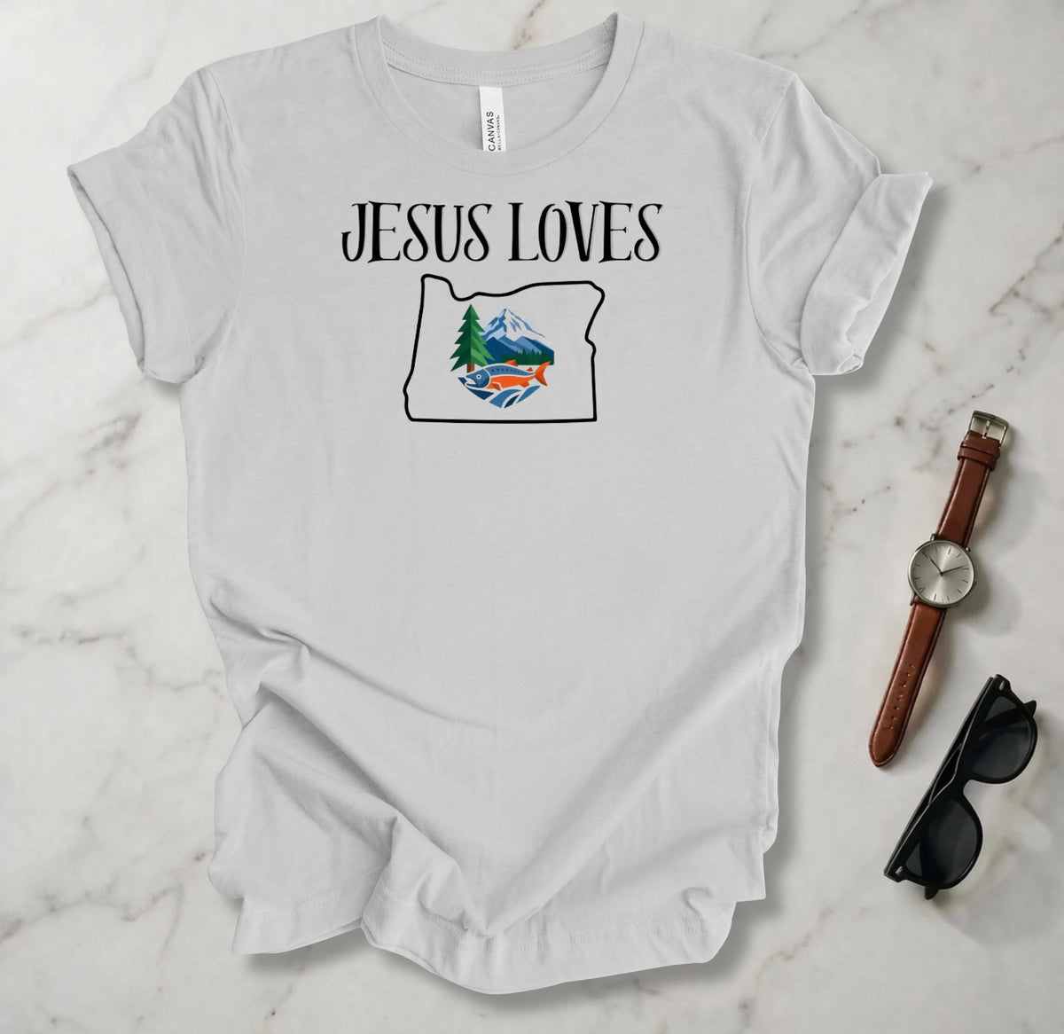 Jesus Loves Oregon T Shirt