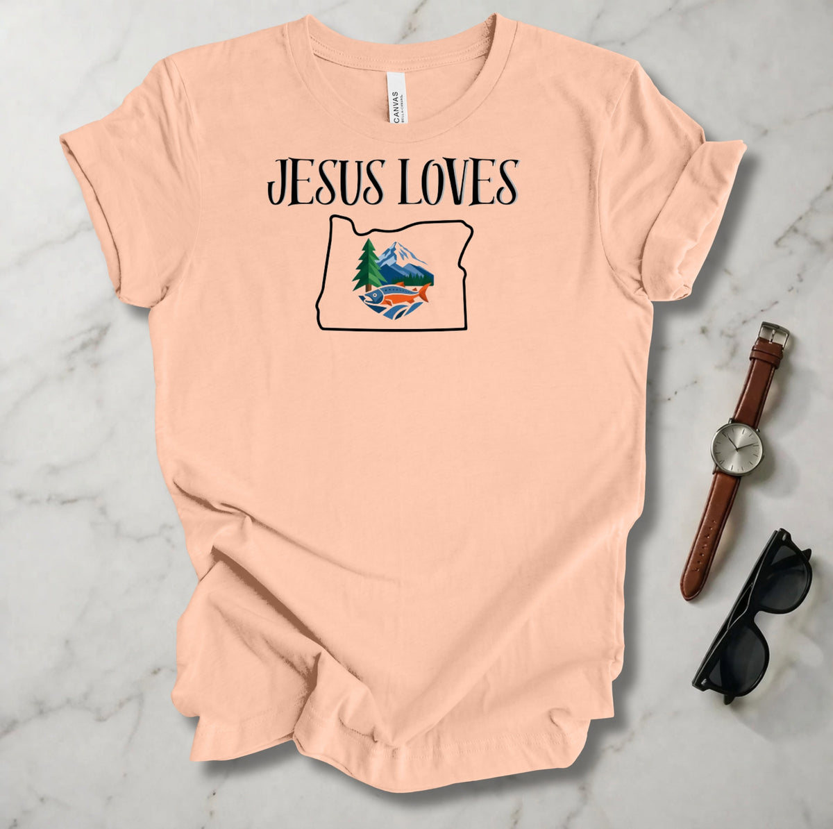 Jesus Loves Oregon T Shirt