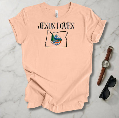 Jesus Loves Oregon T Shirt
