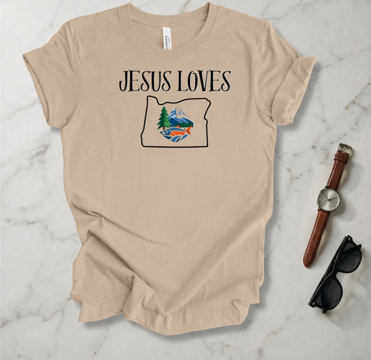 Jesus Loves Oregon T Shirt