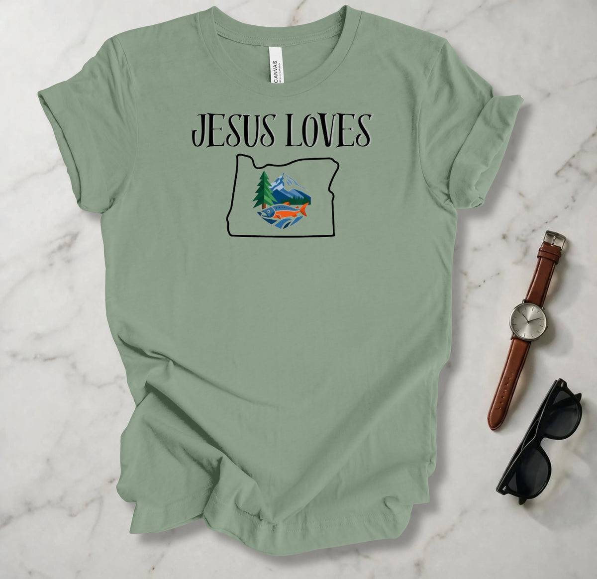 Jesus Loves Oregon T Shirt
