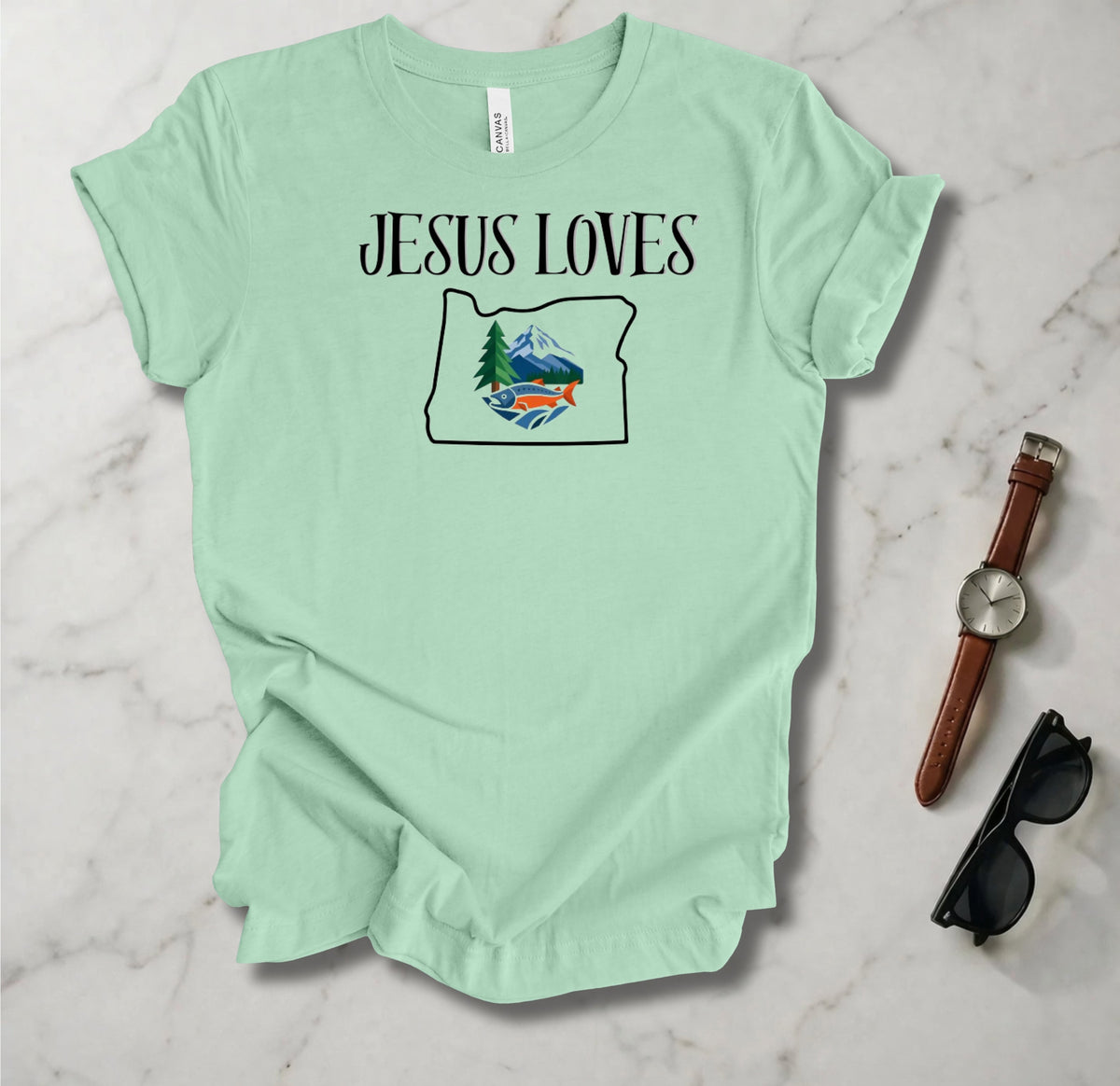 Jesus Loves Oregon T Shirt