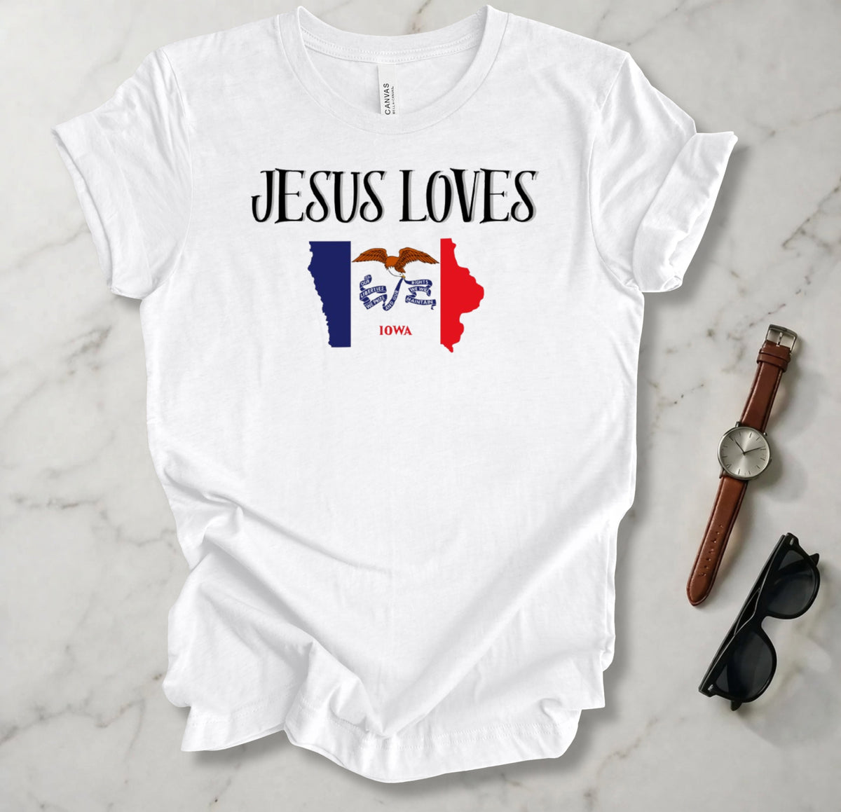 Jesus Loves Iowa T Shirt