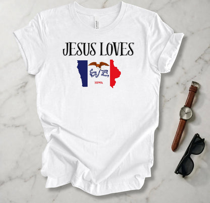 Jesus Loves Iowa T Shirt