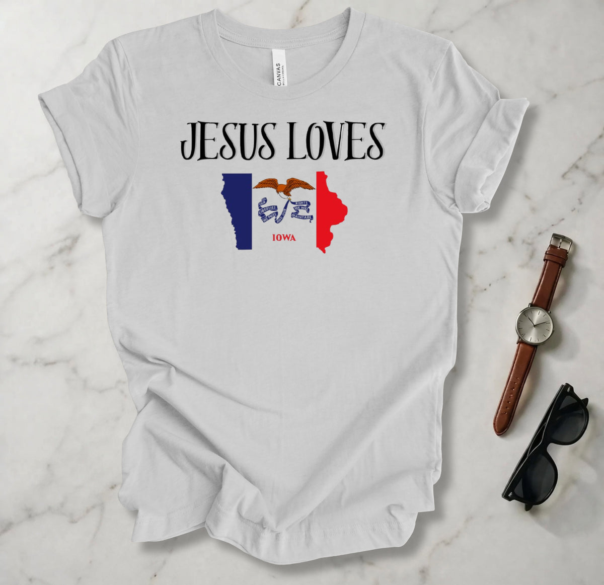 Jesus Loves Iowa T Shirt