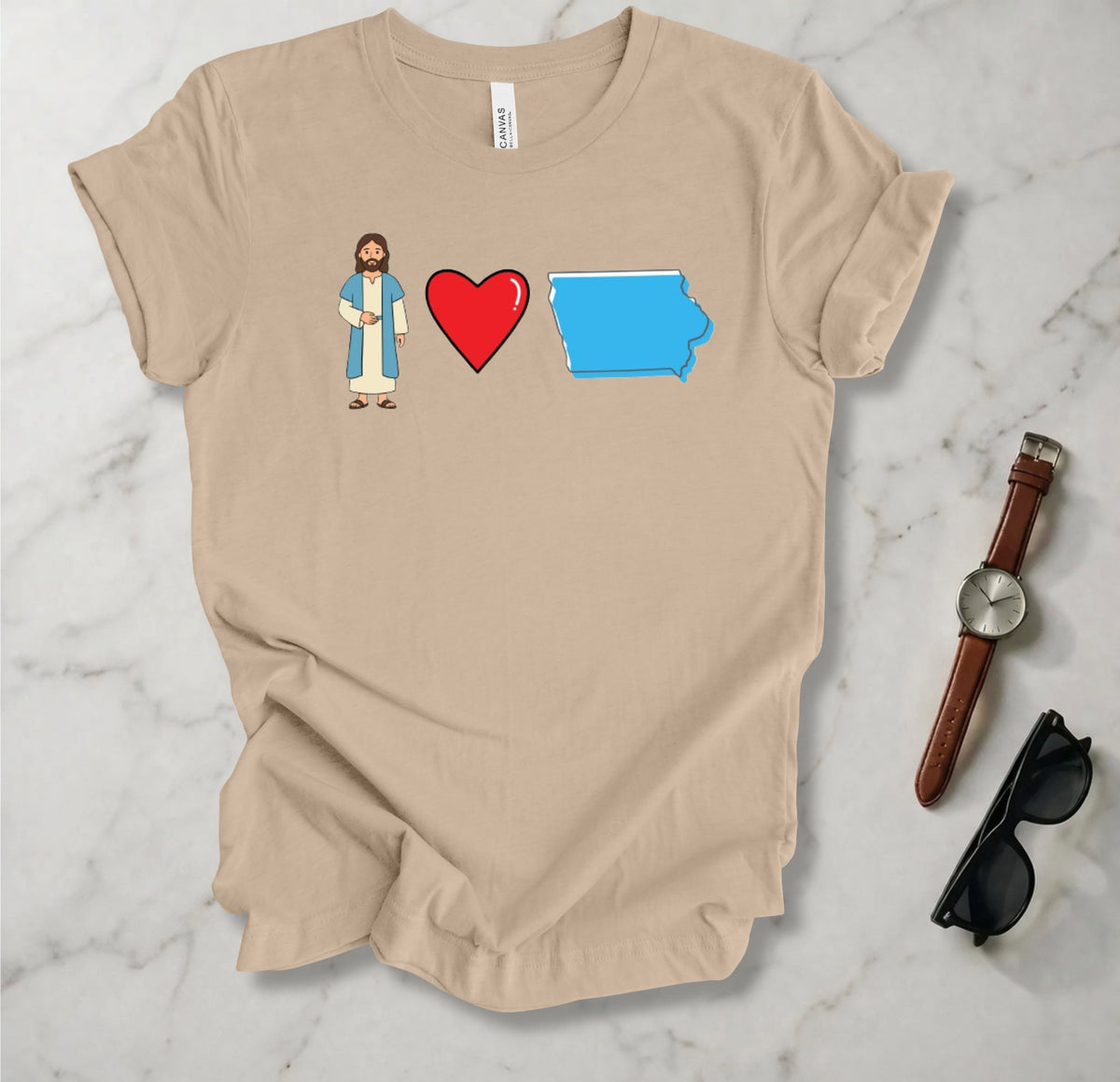 Jesus Loves Iowa 1 T Shirt