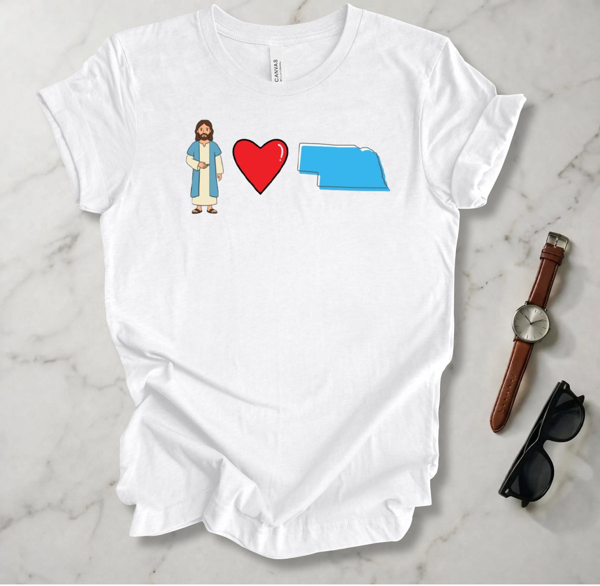 Jesus Loves Nebraska 1 T Shirt
