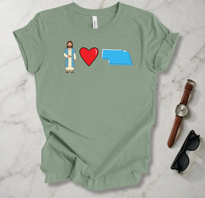 Jesus Loves Nebraska 1 T Shirt