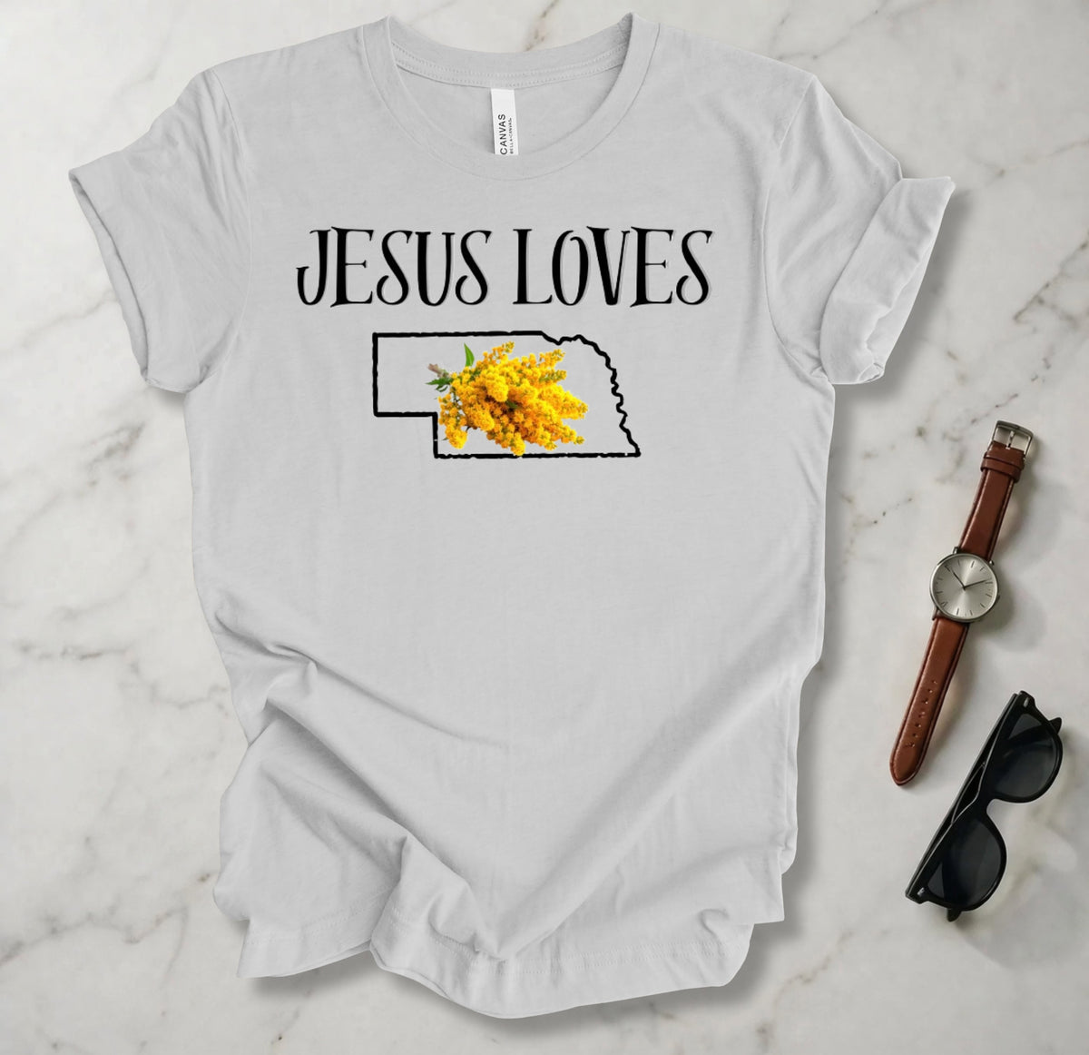 Jesus Loves Nebraska T Shirt
