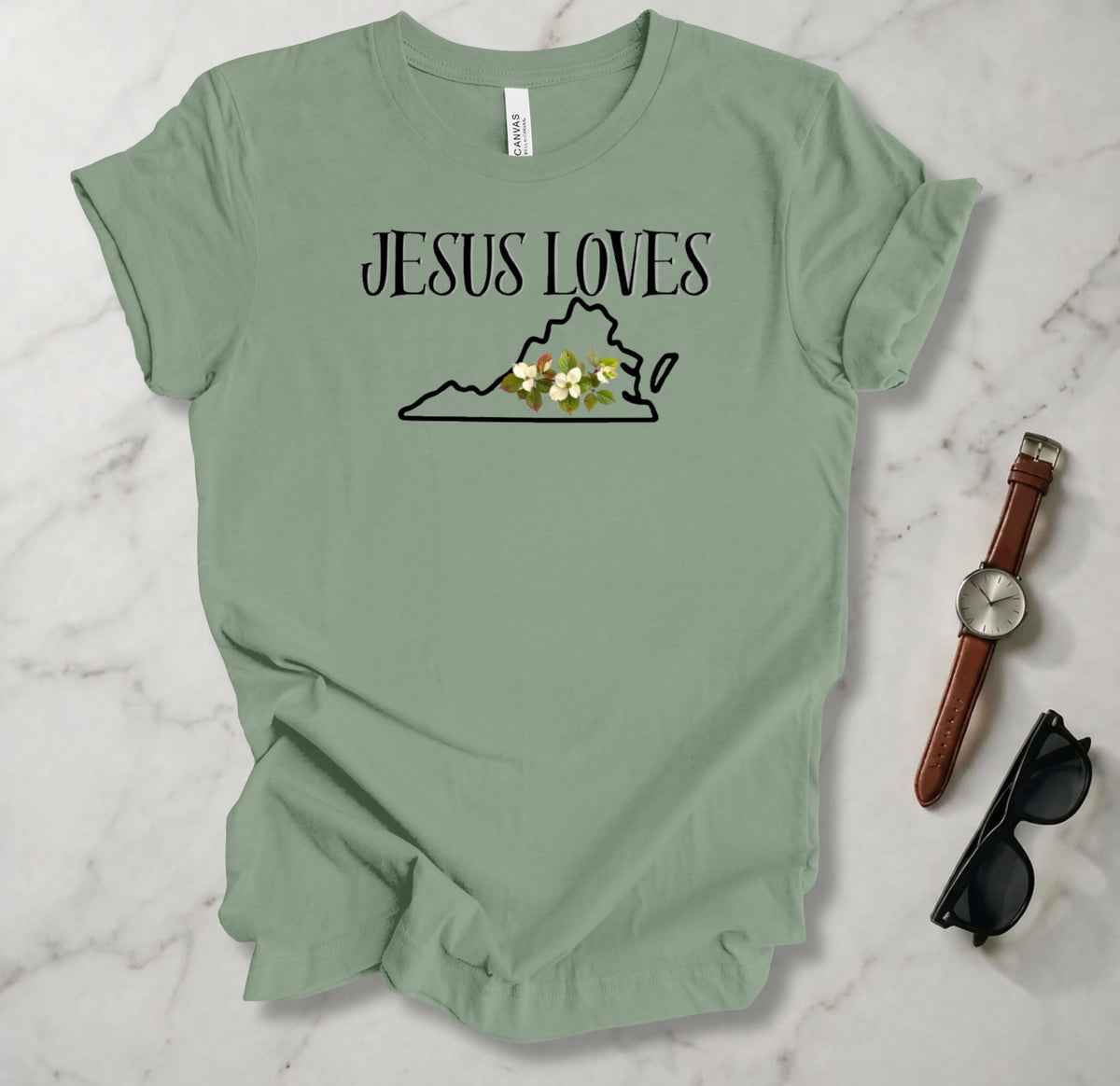 Jesus Loves Virginia T Shirt