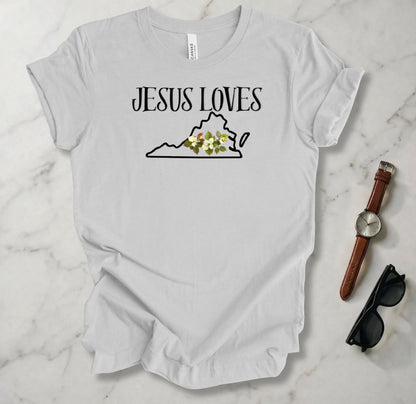 Jesus Loves Virginia T Shirt