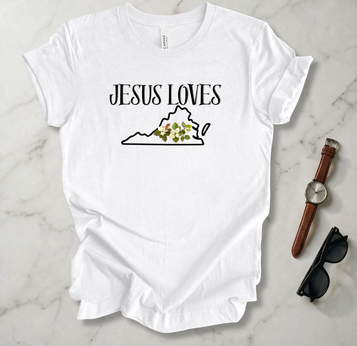 Jesus Loves Virginia T Shirt
