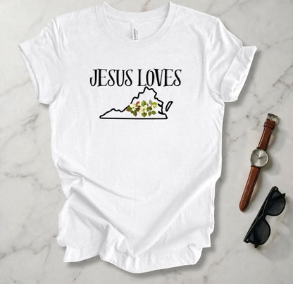 Jesus Loves Virginia T Shirt