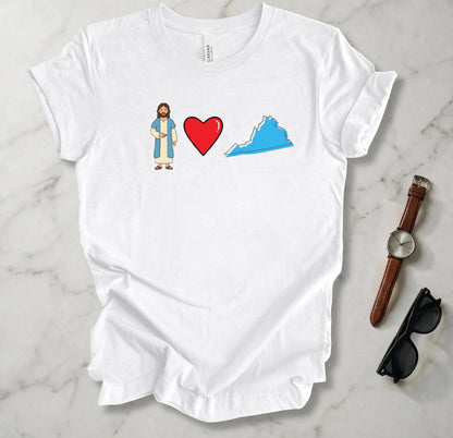 Jesus Loves Virginia 1 T Shirt