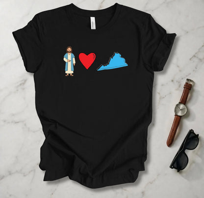 Jesus Loves Virginia 1 T Shirt