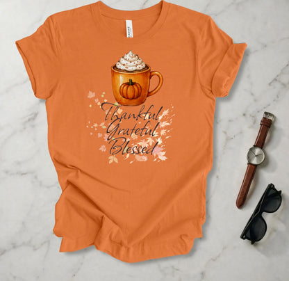 Thankful Grateful Blessed T Shirt