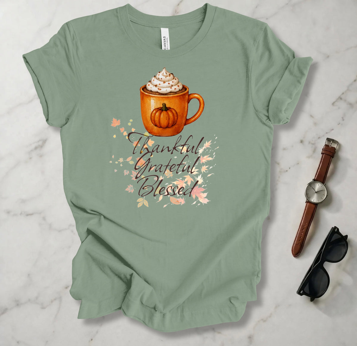 Thankful Grateful Blessed T Shirt