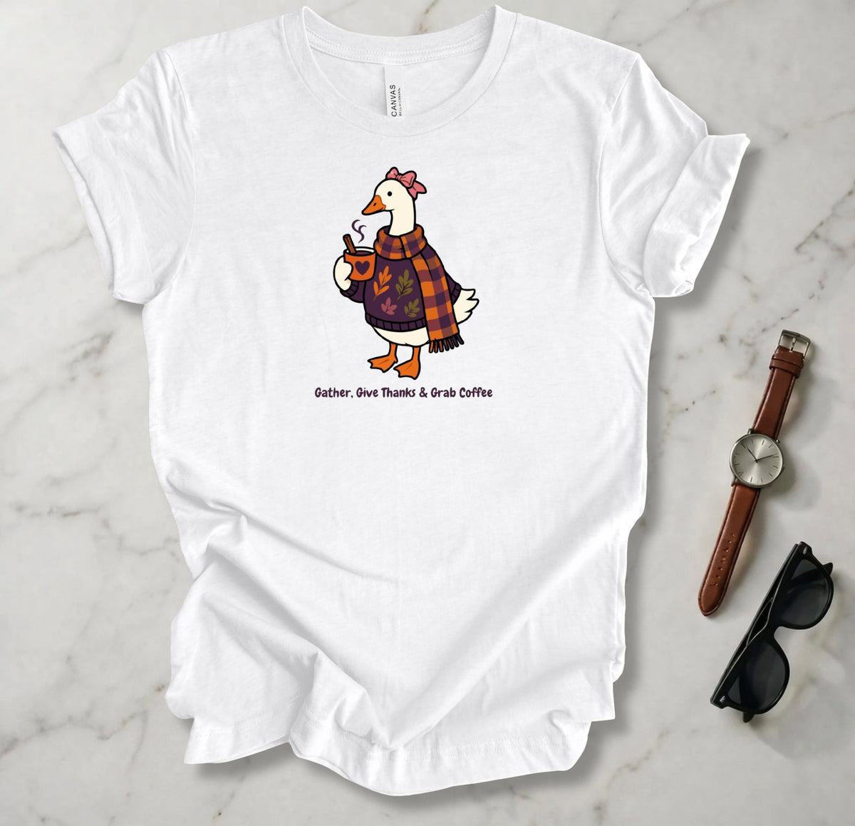 Gather Give Thanks Grab Coffee T Shirt
