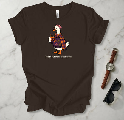 Gather Give Thanks Grab Coffee T Shirt