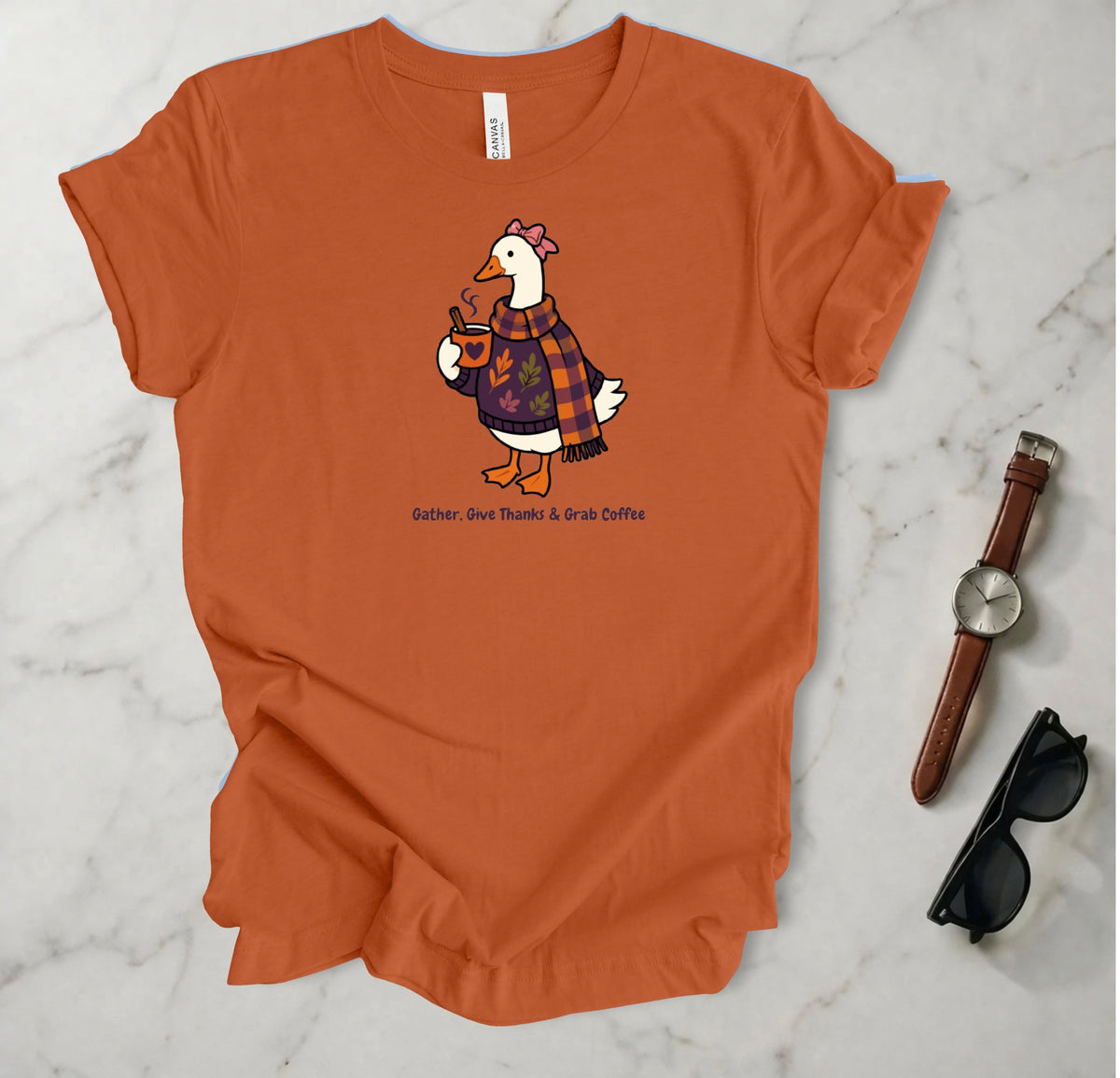 Gather Give Thanks Grab Coffee T Shirt