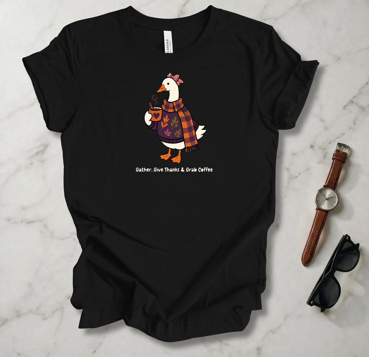 Gather Give Thanks Grab Coffee T Shirt