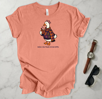 Gather Give Thanks Grab Coffee T Shirt