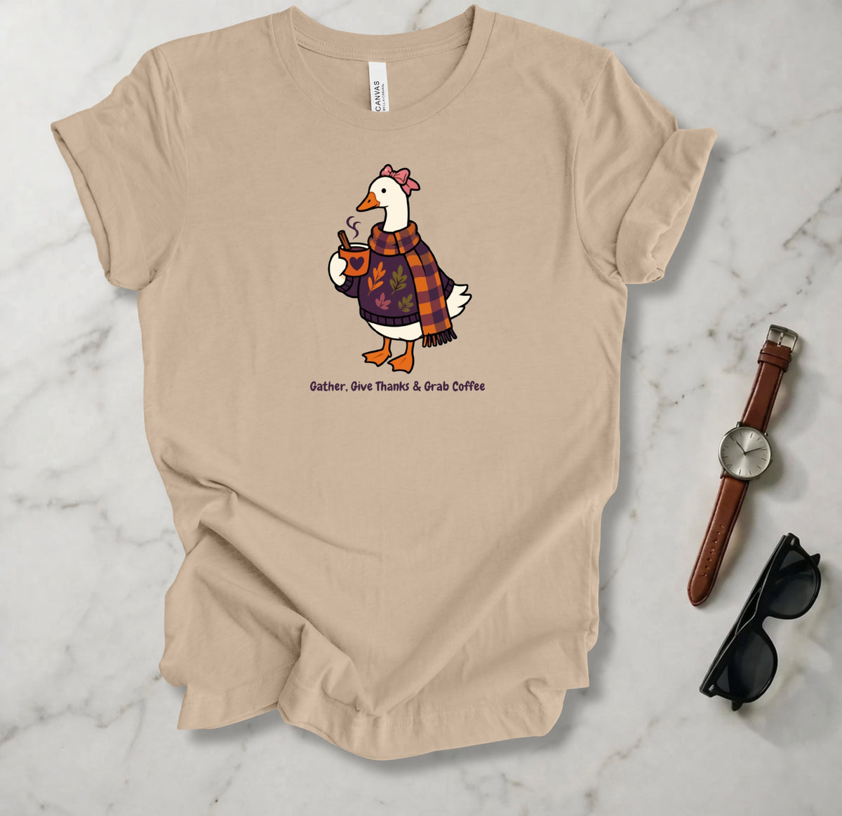 Gather Give Thanks Grab Coffee T Shirt
