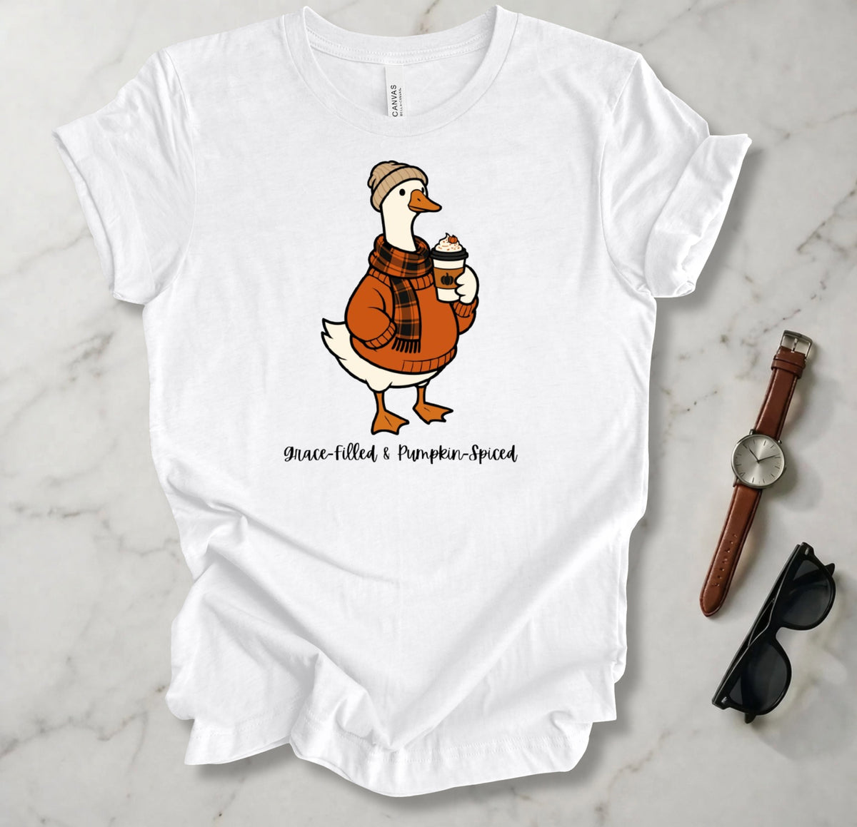 Grace-Filled Pumpkin-Spiced T Shirt