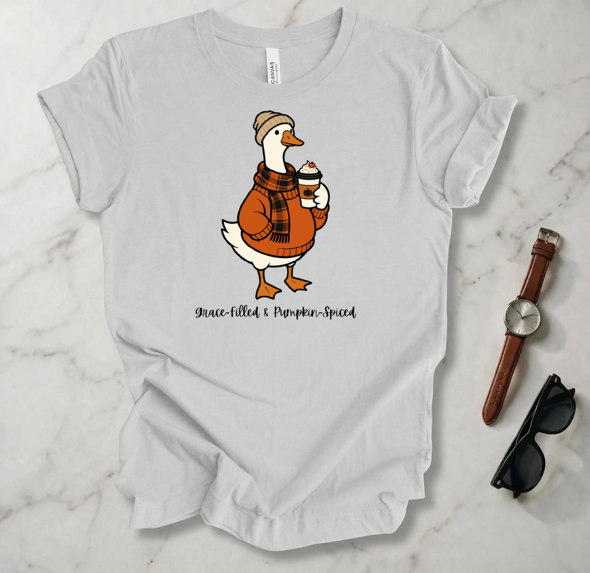 Grace-Filled Pumpkin-Spiced T Shirt