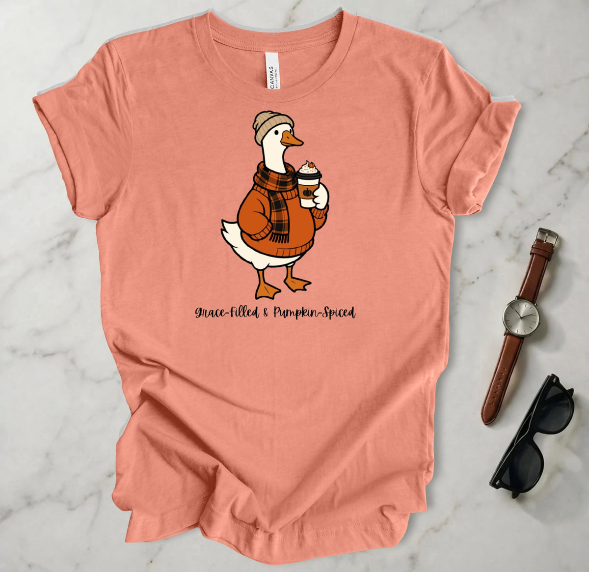 Grace-Filled Pumpkin-Spiced T Shirt