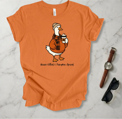 Grace-Filled Pumpkin-Spiced T Shirt