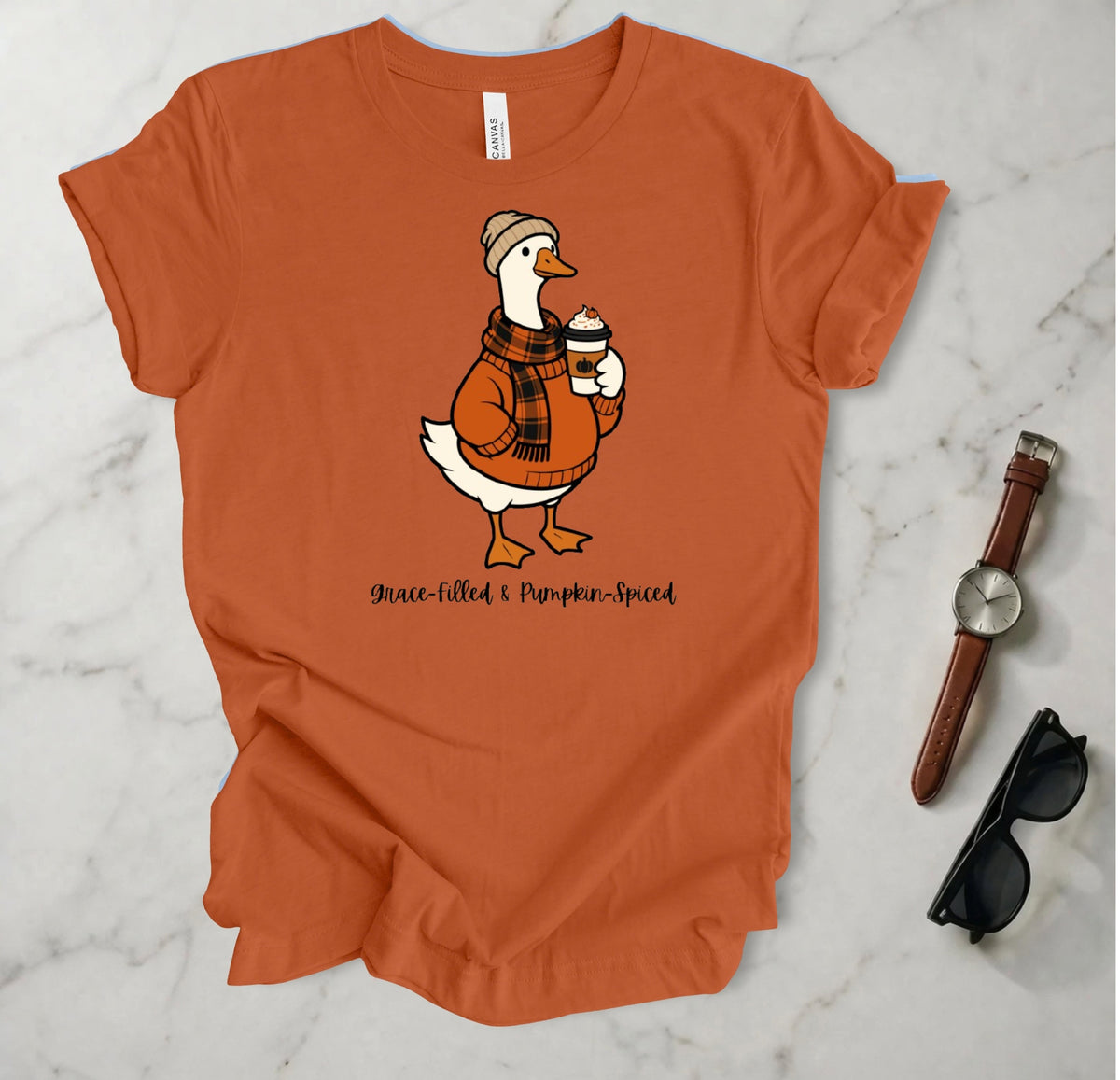 Grace-Filled Pumpkin-Spiced T Shirt