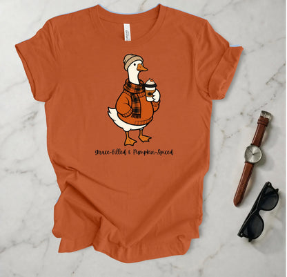 Grace-Filled Pumpkin-Spiced T Shirt