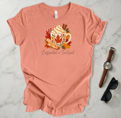 Caffeinated & Sanctified T Shirt