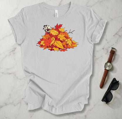 Fido and the Leaf Pile T Shirt