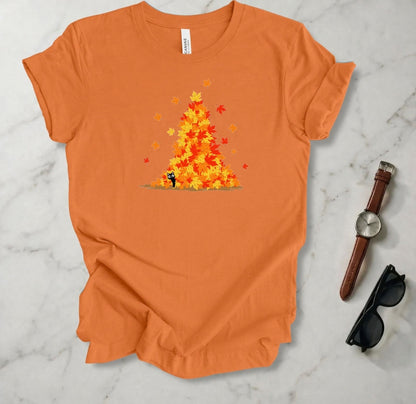 Fluffy and the Leaf Pile T Shirt