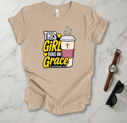 This Girl Runs On Grace T Shirt