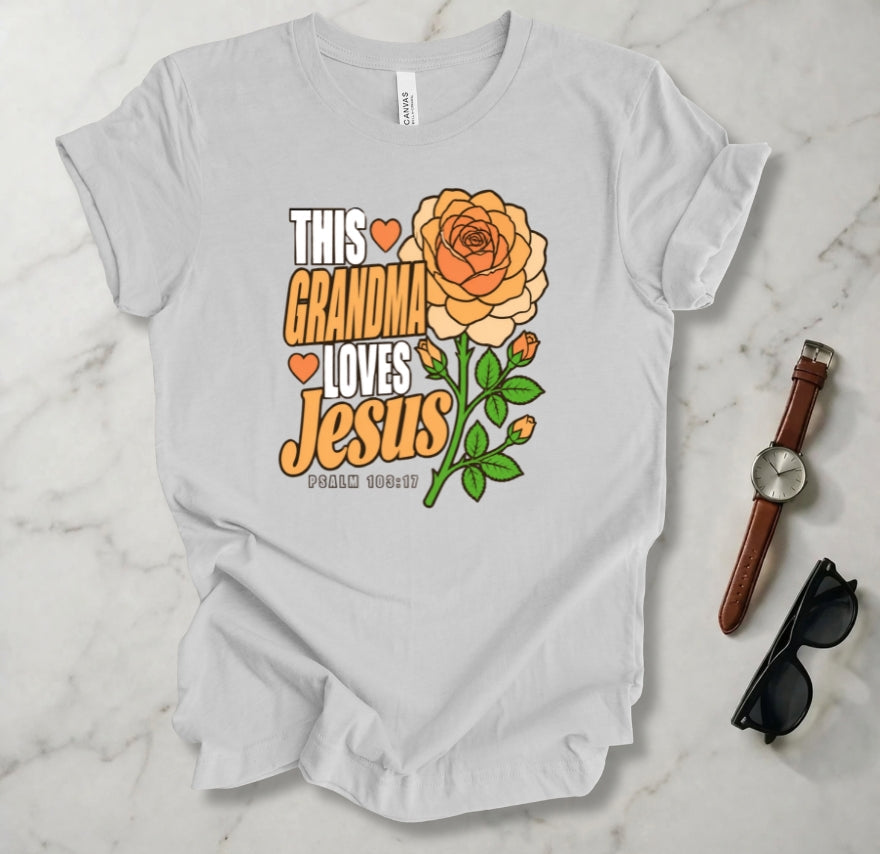 This Grandma Loves Jesus T Shirt