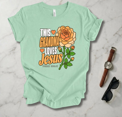 This Grandma Loves Jesus T Shirt