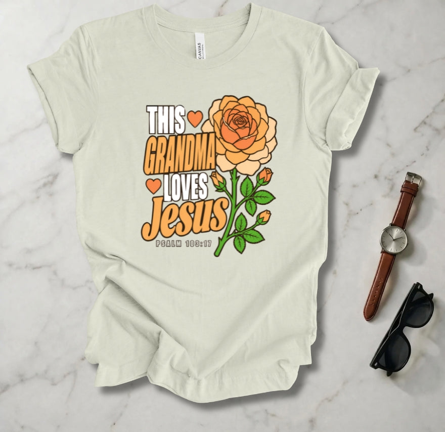 This Grandma Loves Jesus T Shirt