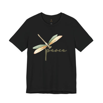 Green/Brown Dragonfly (Peace) T Shirt