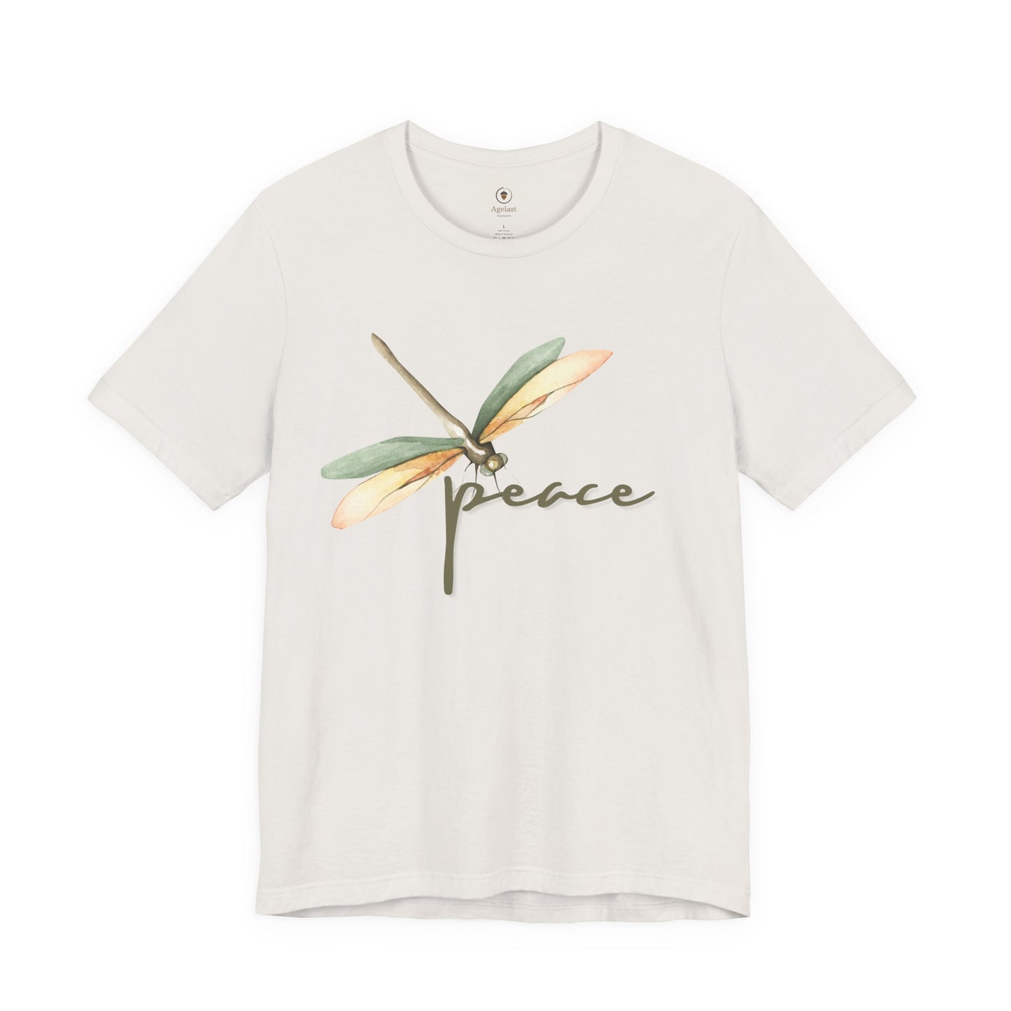 Green/Brown Dragonfly (Peace) T Shirt