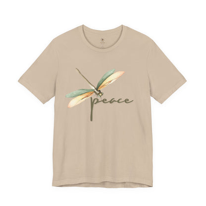 Green/Brown Dragonfly (Peace) T Shirt