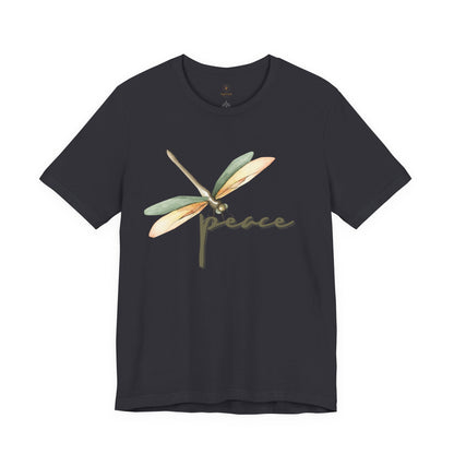 Green/Brown Dragonfly (Peace) T Shirt